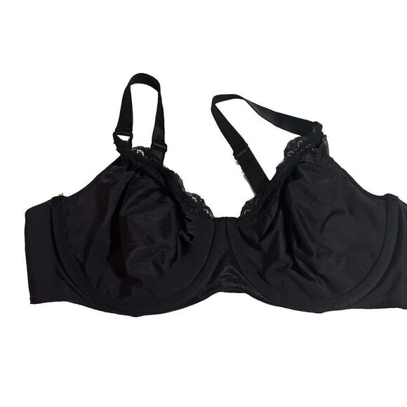 Wacoal Lace Impression Black Underwire Bra 855257 42D - Picture 2 of 6